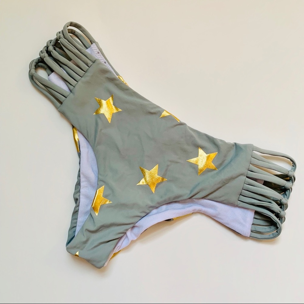 RARE!! NWOT O’neill Gray Star Bikini Bottoms ⭐️